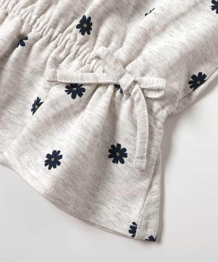 WEB限定 スウェットライクペプラムロゴトップス