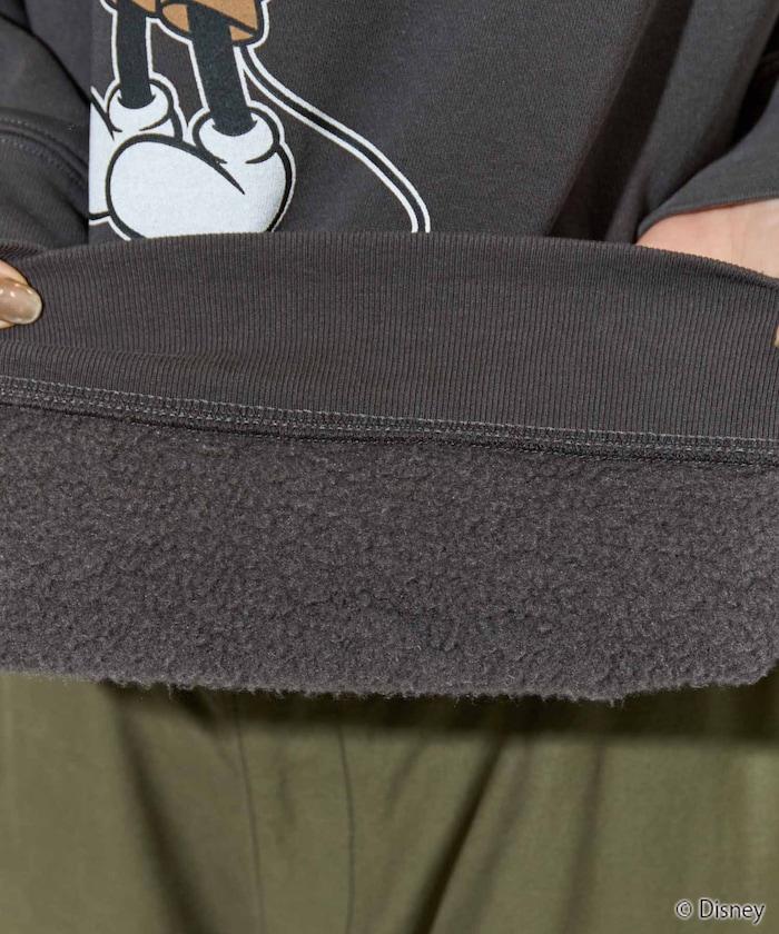 別注/Mickey Mouse/ミッキーマウス/前後 プリン トvintage 加工 スウェット【限定展開】