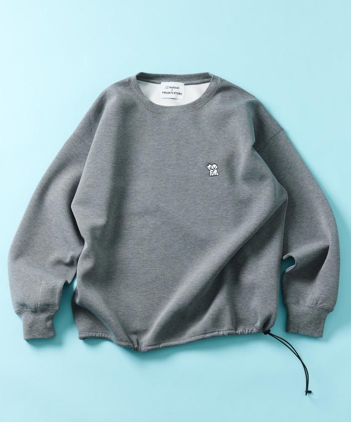 matsui×FREAK'S STORE 「WARNING」抽繩後背印花圓領衛衣