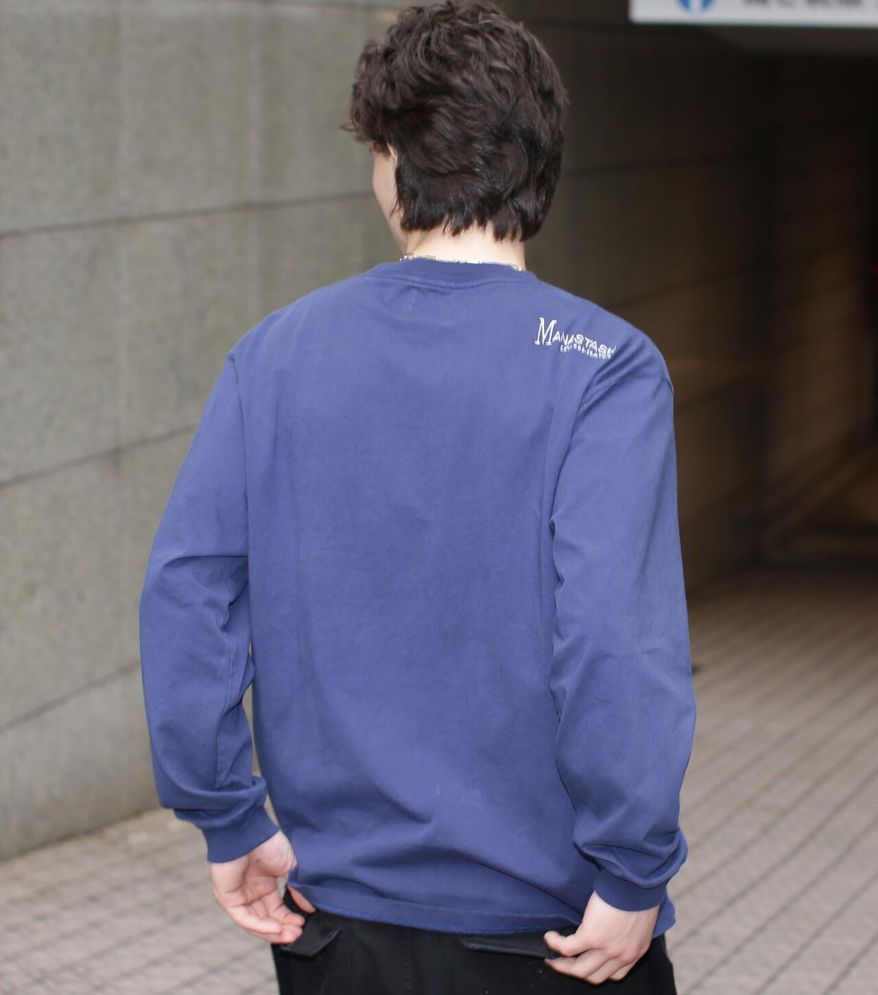 MANASTASH 刺繡LOGO長袖T恤