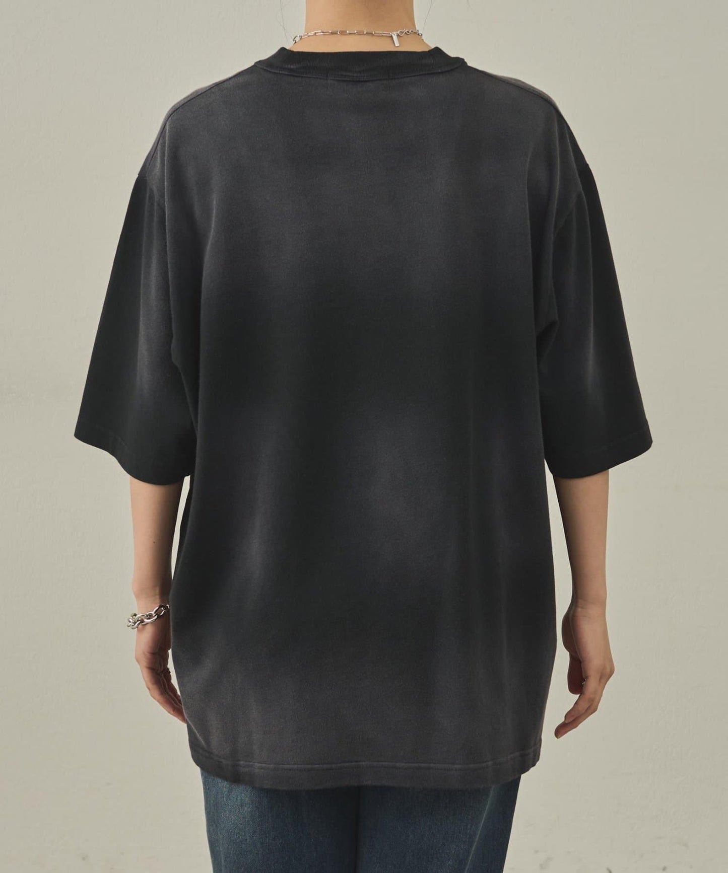 【paradigm】氣烤天竺硫化染噴霧T恤