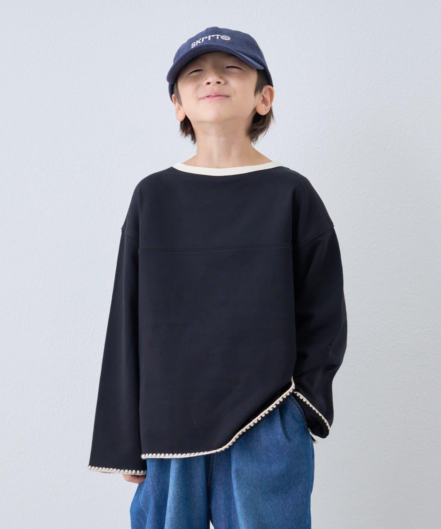 【KIDS】蛤殼拼接撞色衛衣