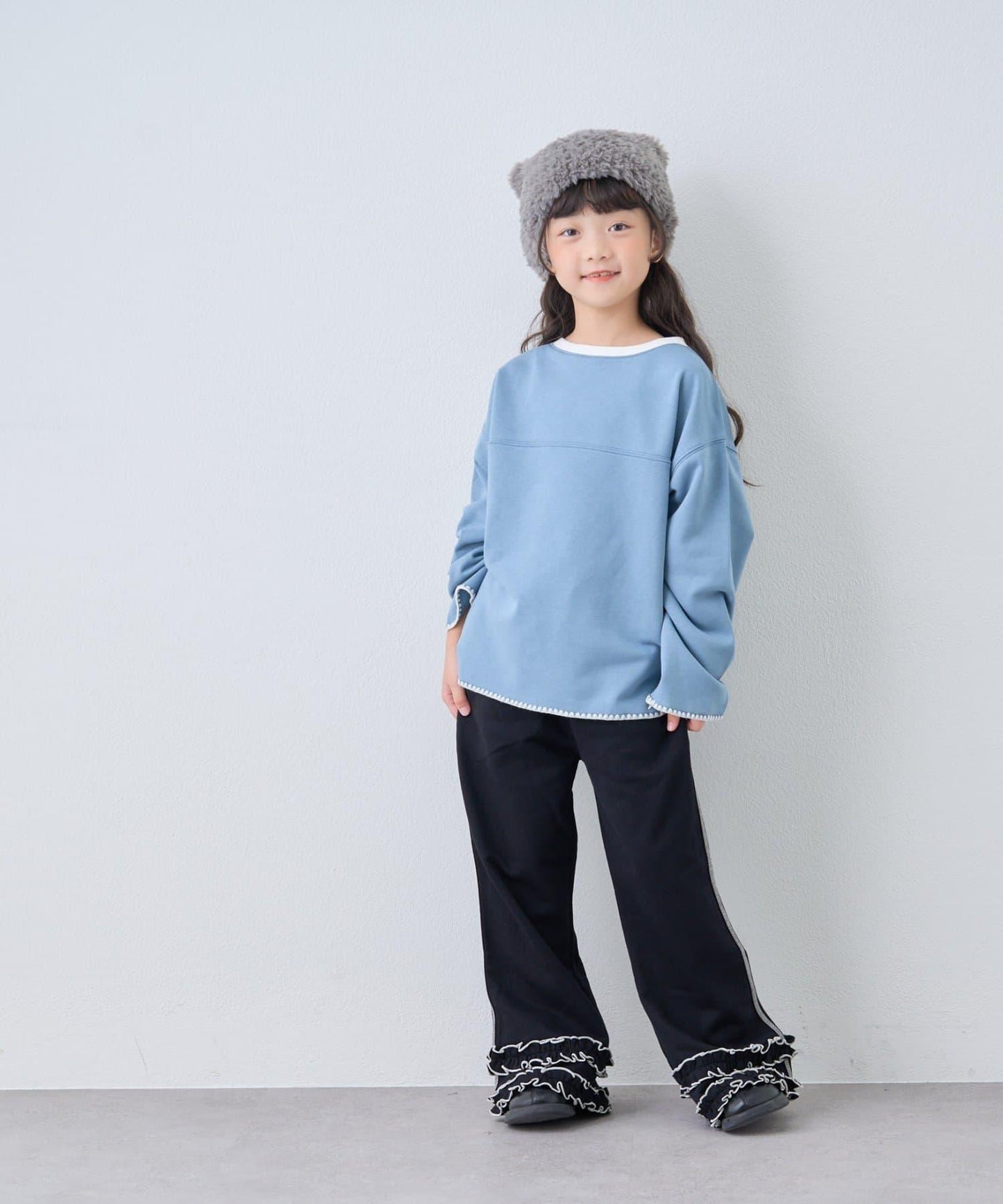 【KIDS】蛤殼拼接撞色衛衣