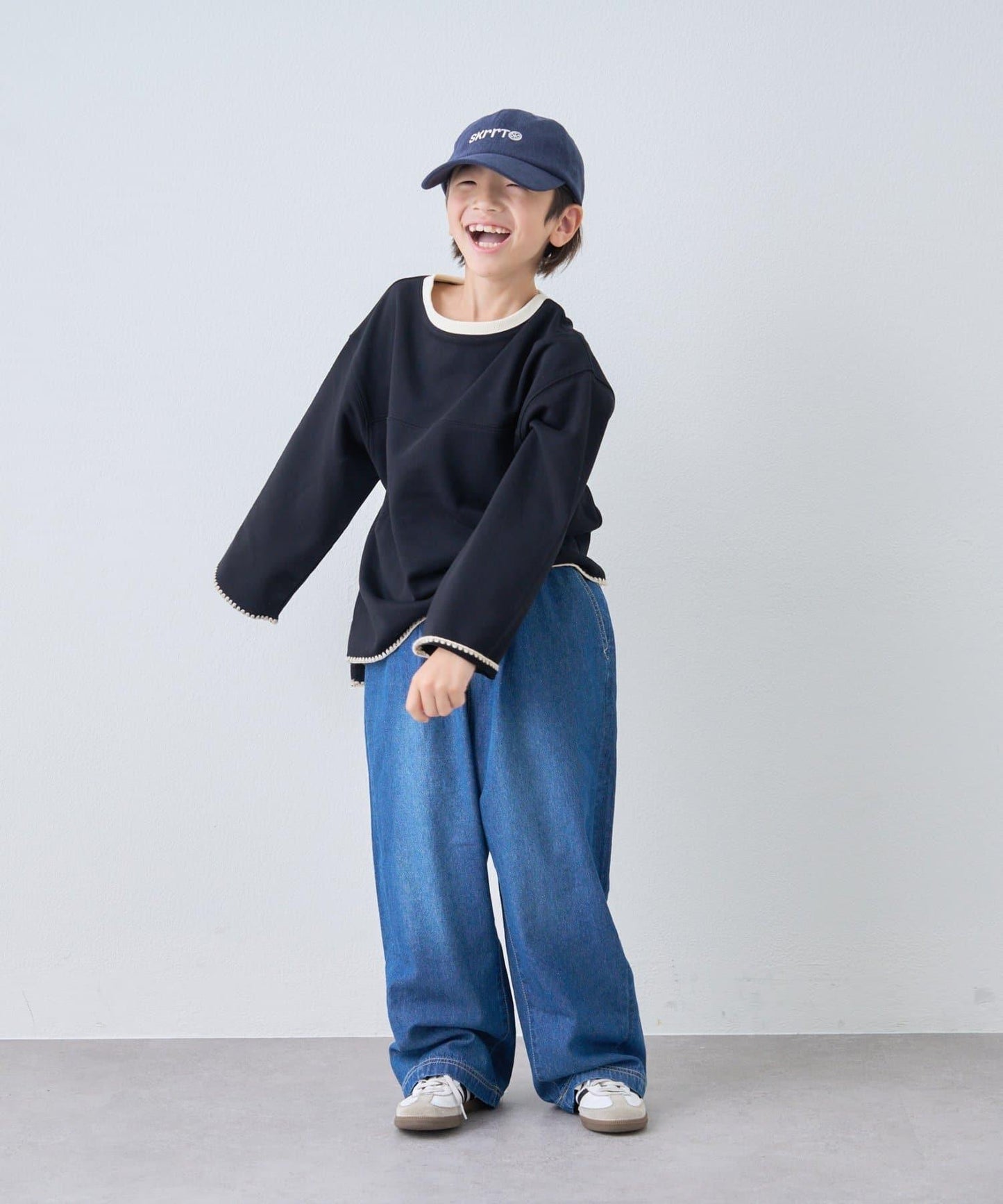 【KIDS】蛤殼拼接撞色衛衣