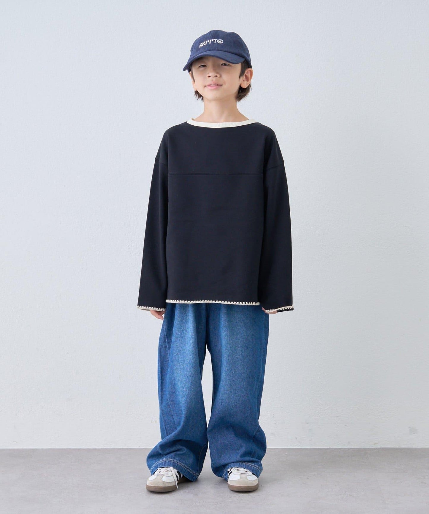 【KIDS】蛤殼拼接撞色衛衣