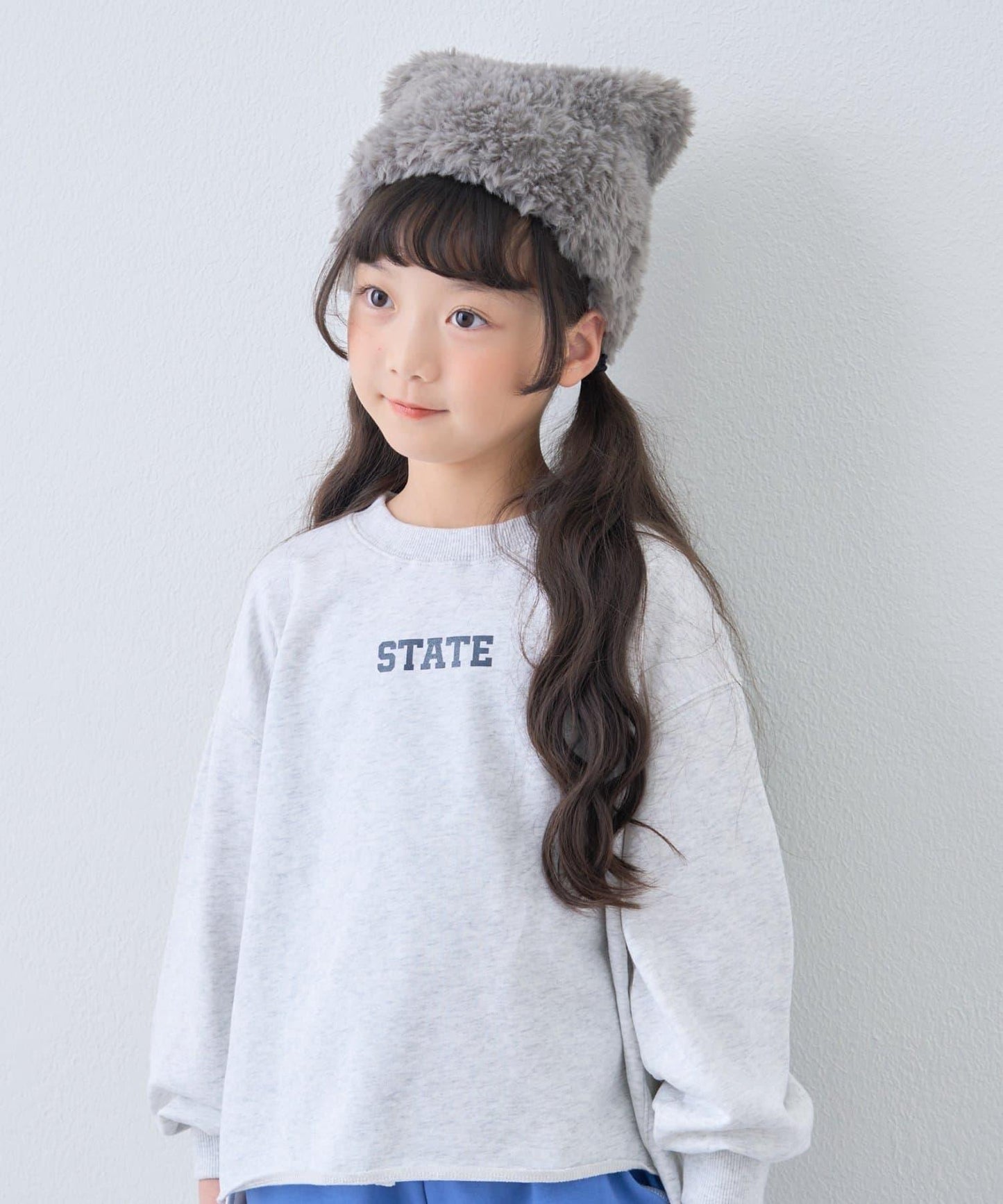 【KIDS】水洗工藝標誌點綴衛衣