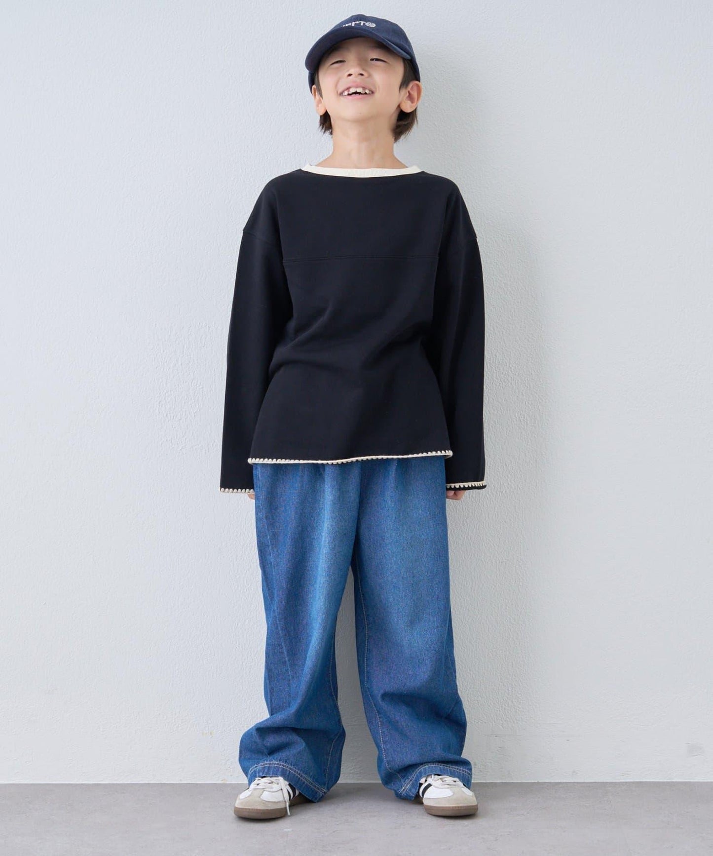 【KIDS】蛤殼拼接撞色衛衣