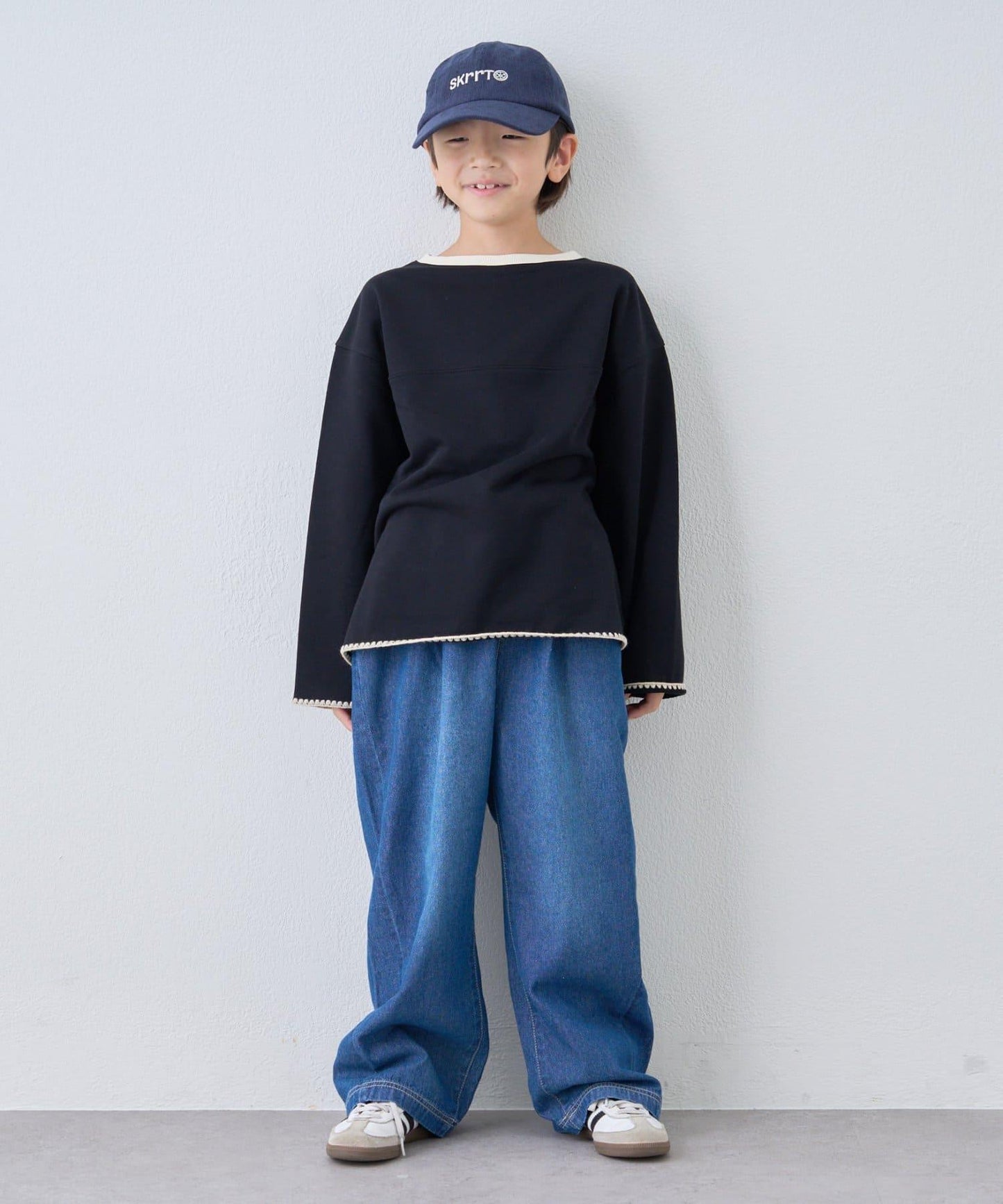 【KIDS】蛤殼拼接撞色衛衣