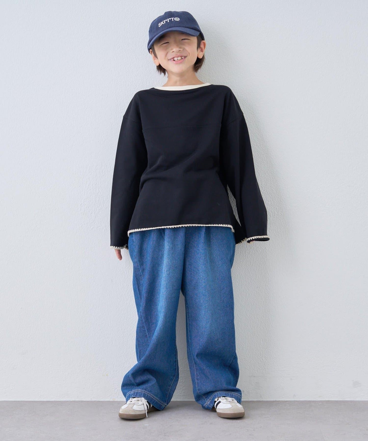 【KIDS】蛤殼拼接撞色衛衣