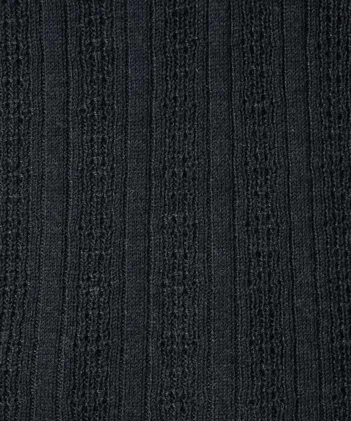 羅紋針織亨利領毛衣