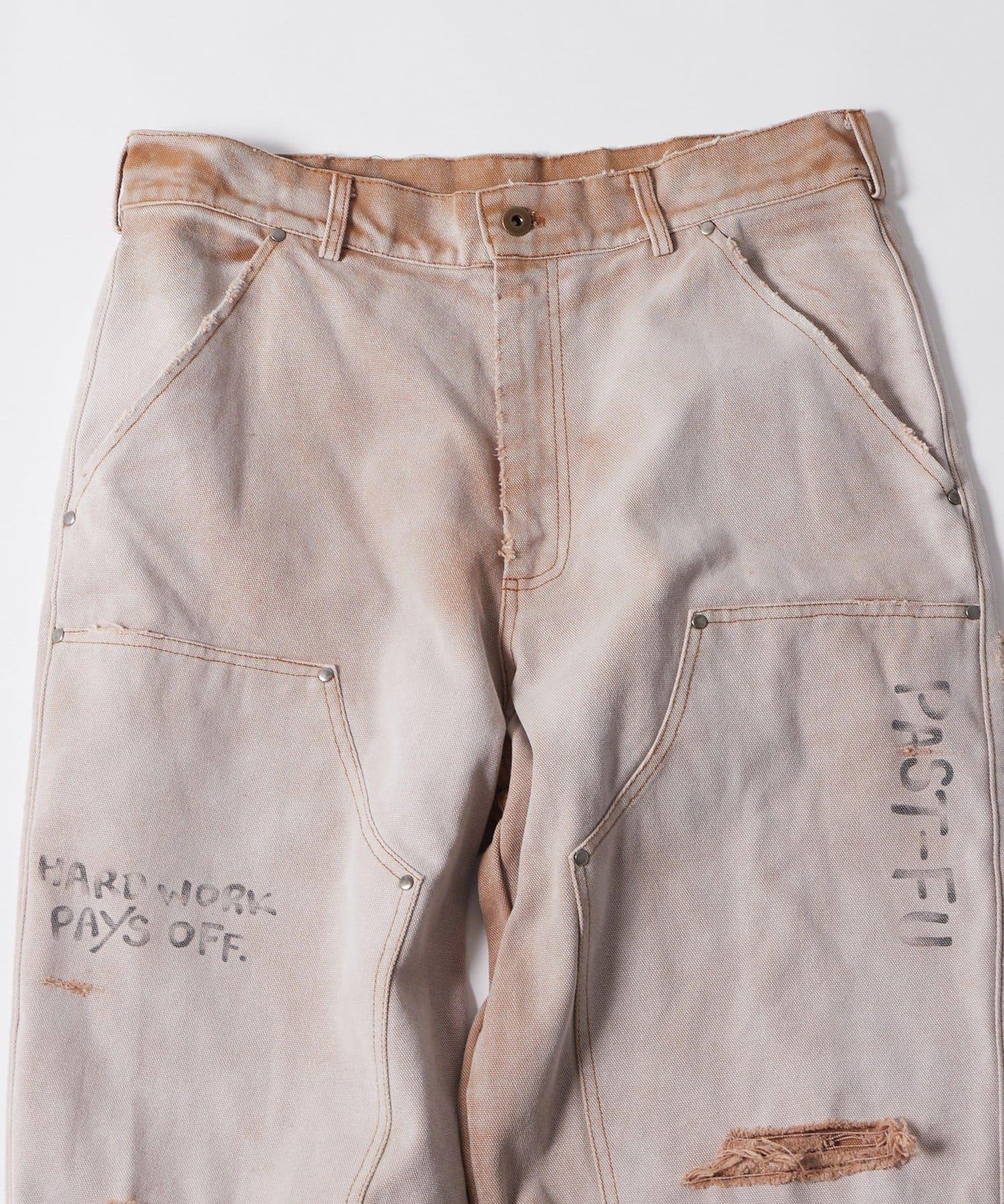 FromVintage 塗鴉鴨子雙膝褲