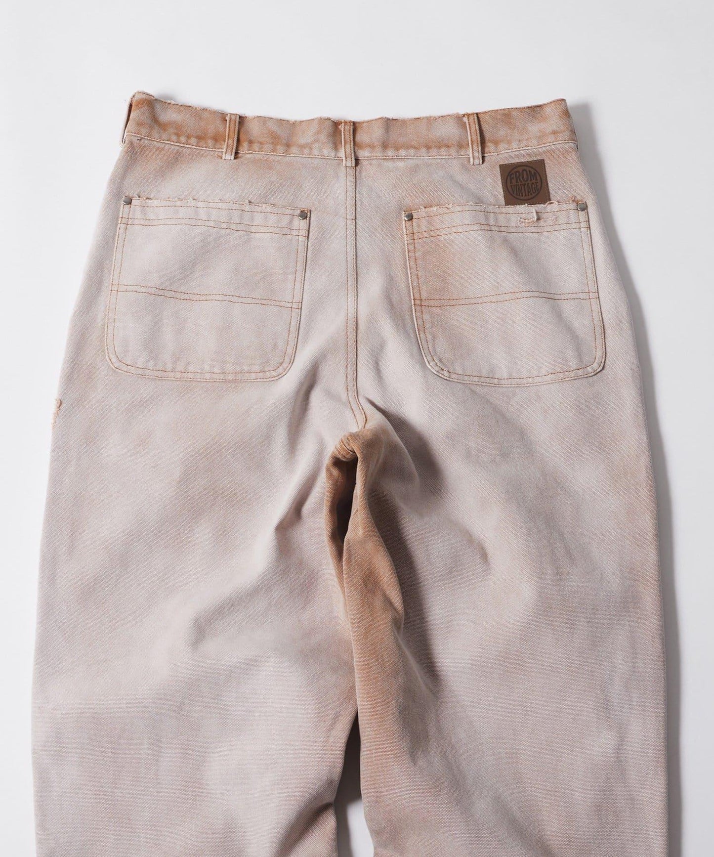 FromVintage 塗鴉鴨子雙膝褲