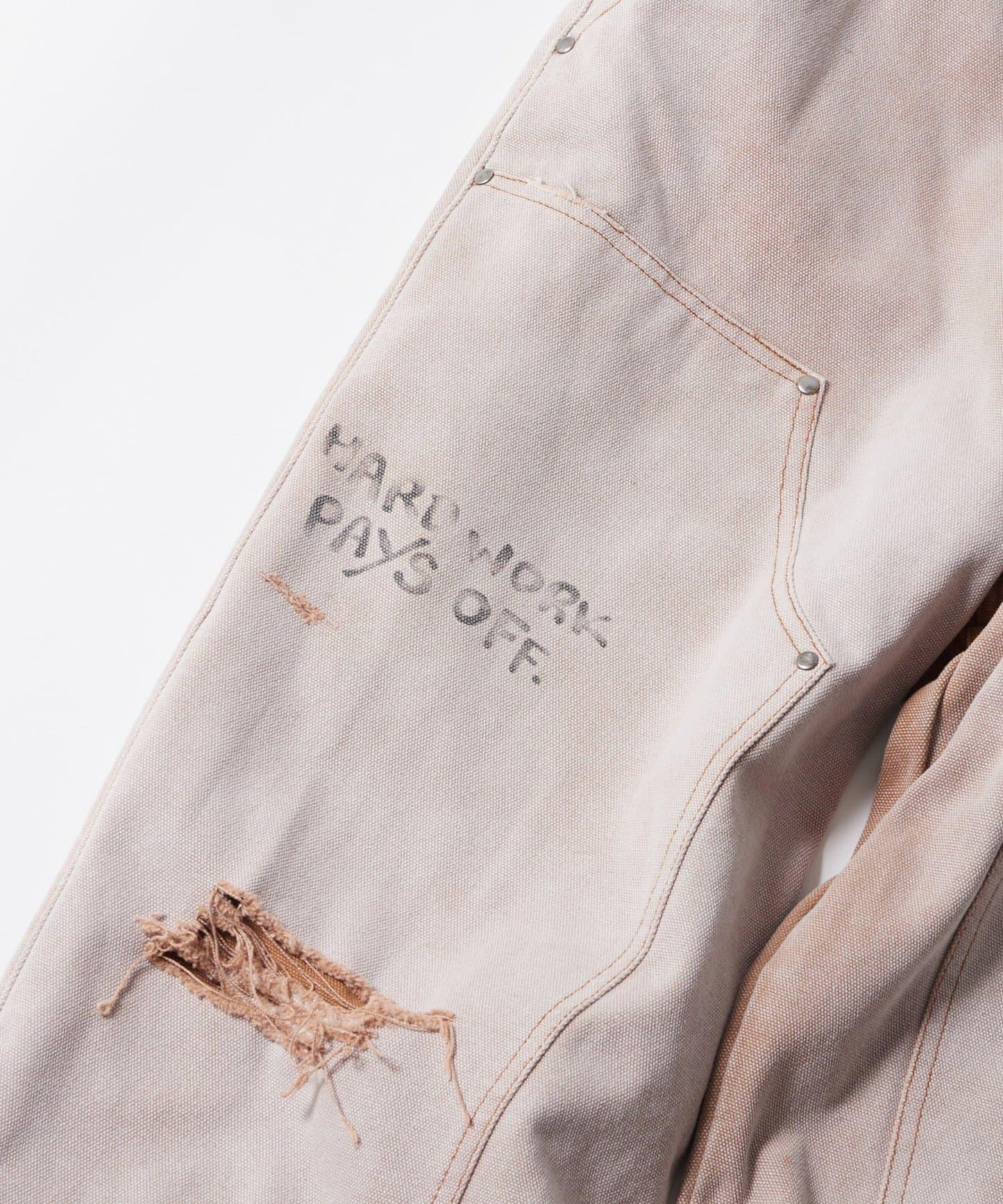 FromVintage 塗鴉鴨子雙膝褲