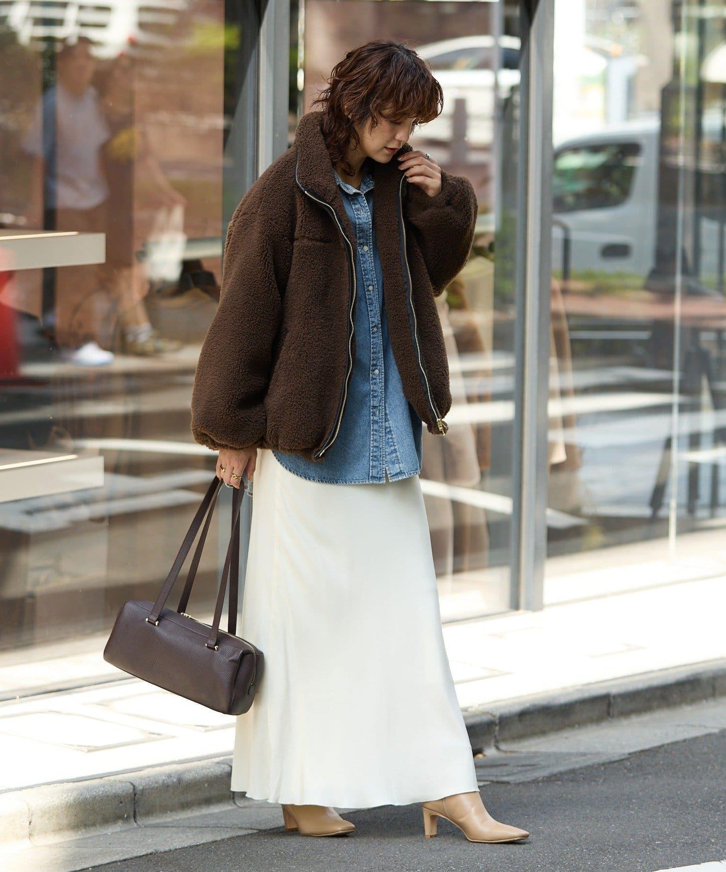 【復刻/溫暖質感】泰迪絨拉鍊大衣/預計11月上旬發貨