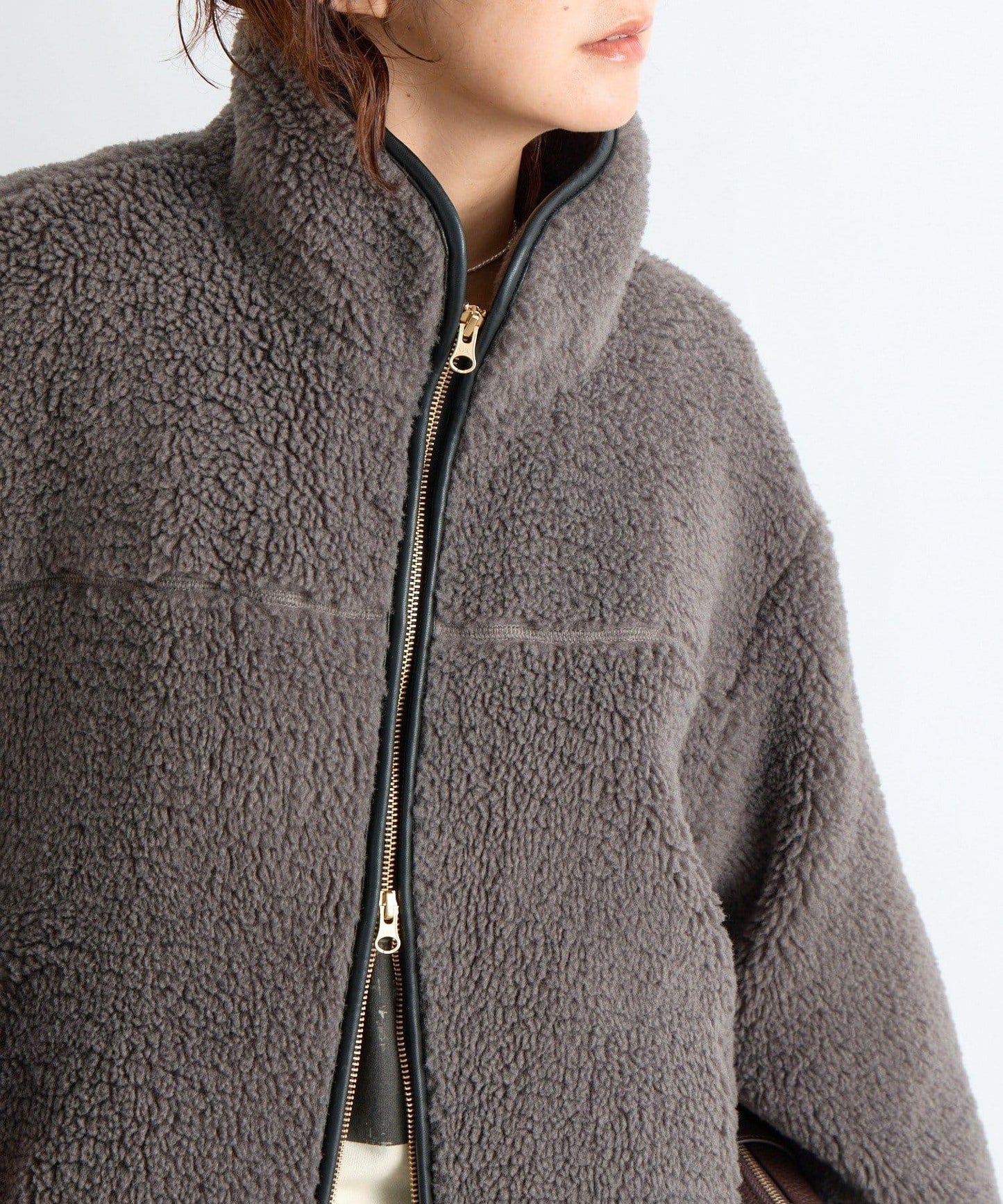 【復刻/溫暖質感】泰迪絨拉鍊大衣/預計11月上旬發貨