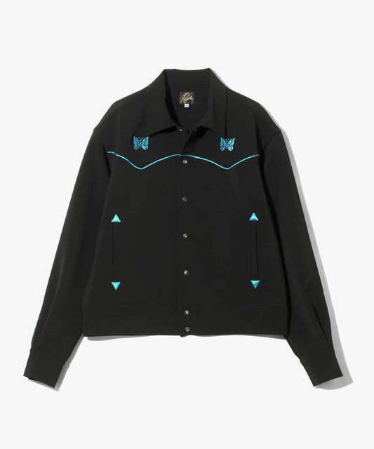 NEEDLES/牛仔風格滾邊夾克 - 聚酯雙層面料