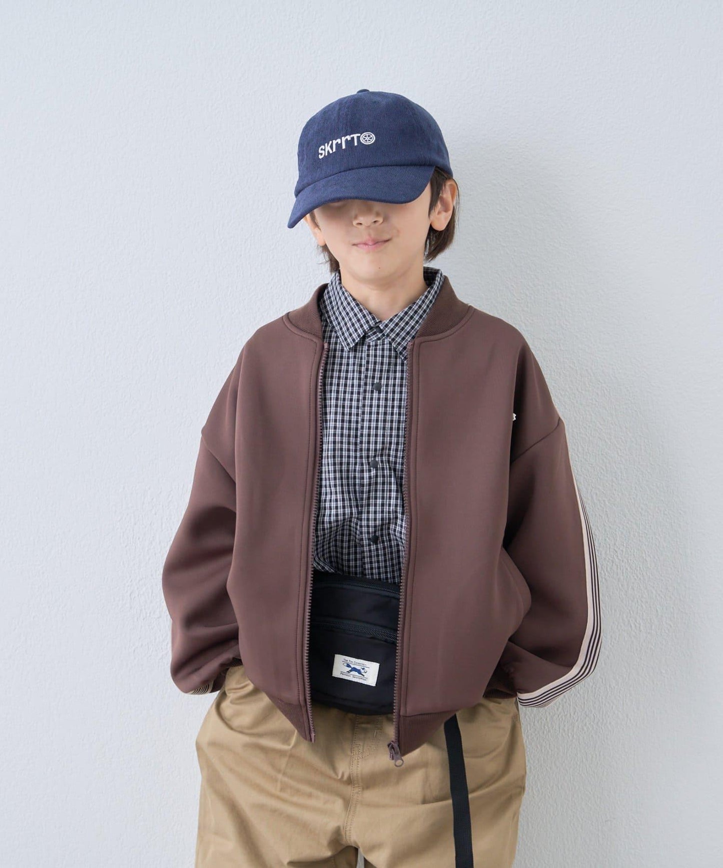 【KIDS】【FOX×TYPY】格子寬鬆襯衫