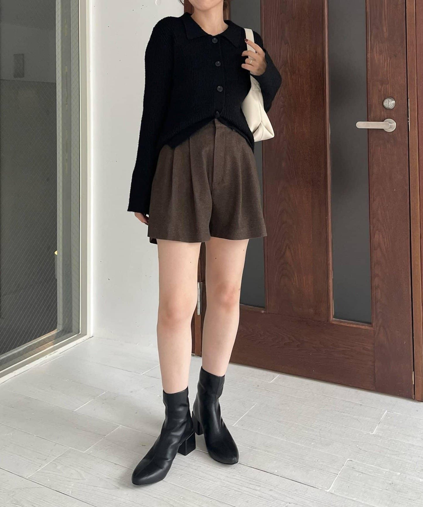 桃皮絨短褲