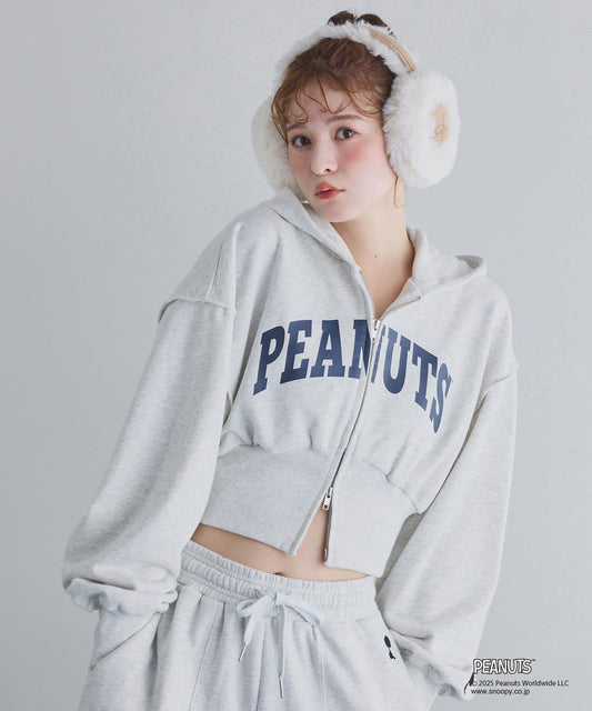 【《PEANUTS》聯名】史努比刺繡連帽衛衣