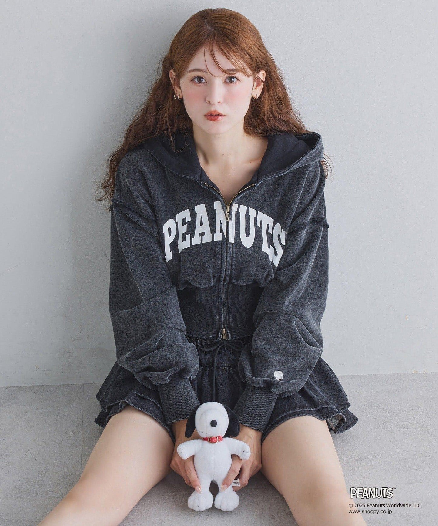 【《PEANUTS》聯名】史努比刺繡連帽衛衣