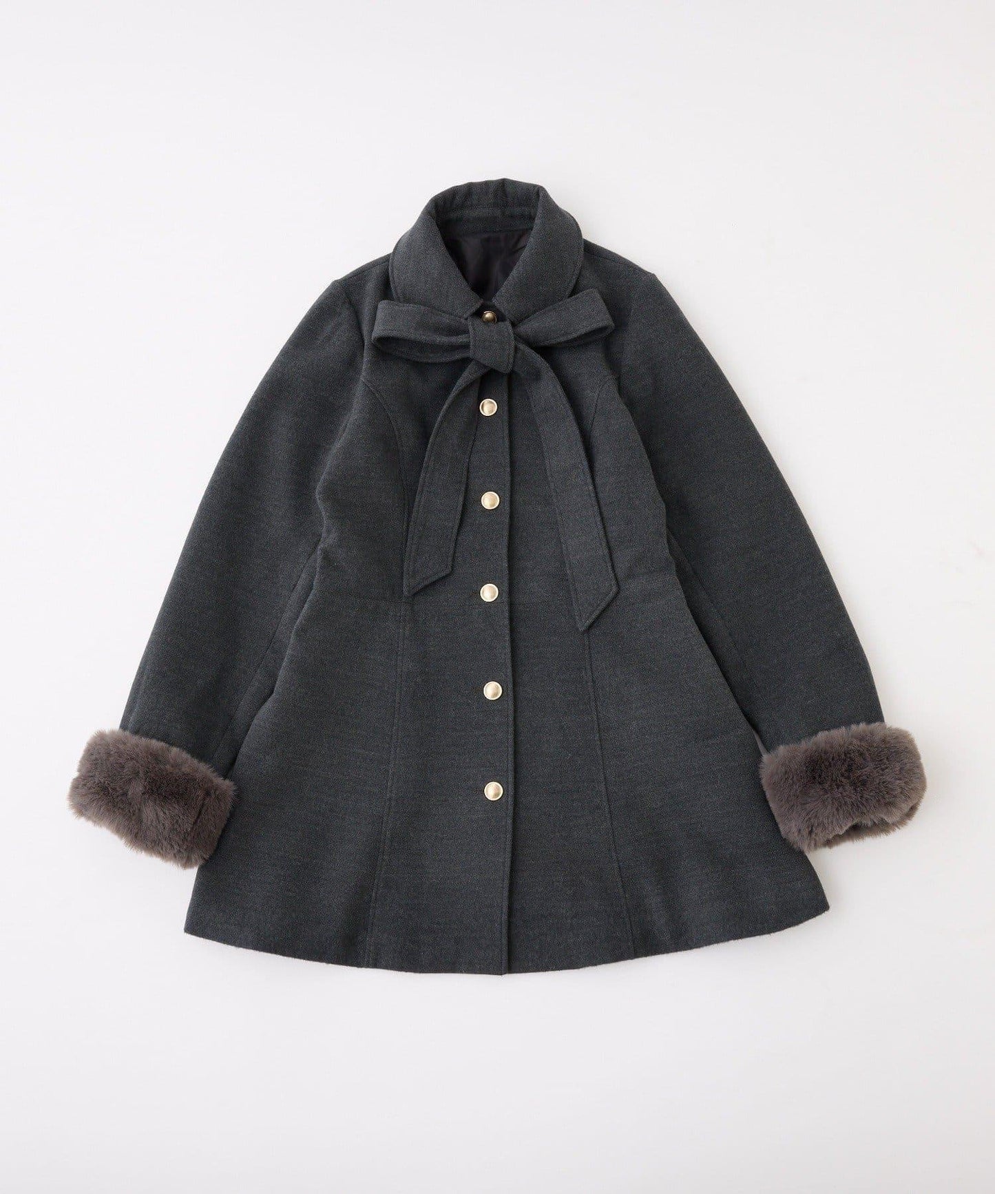 【premium order】蝴蝶結中長款大衣/含SM碼