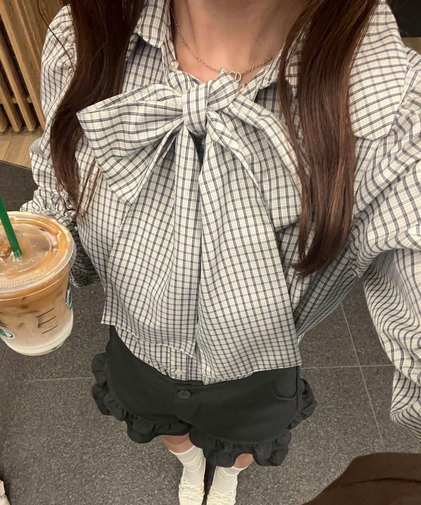 一秒變時尚臉♡【RMAF】2WAY蝴蝶結領襯衫