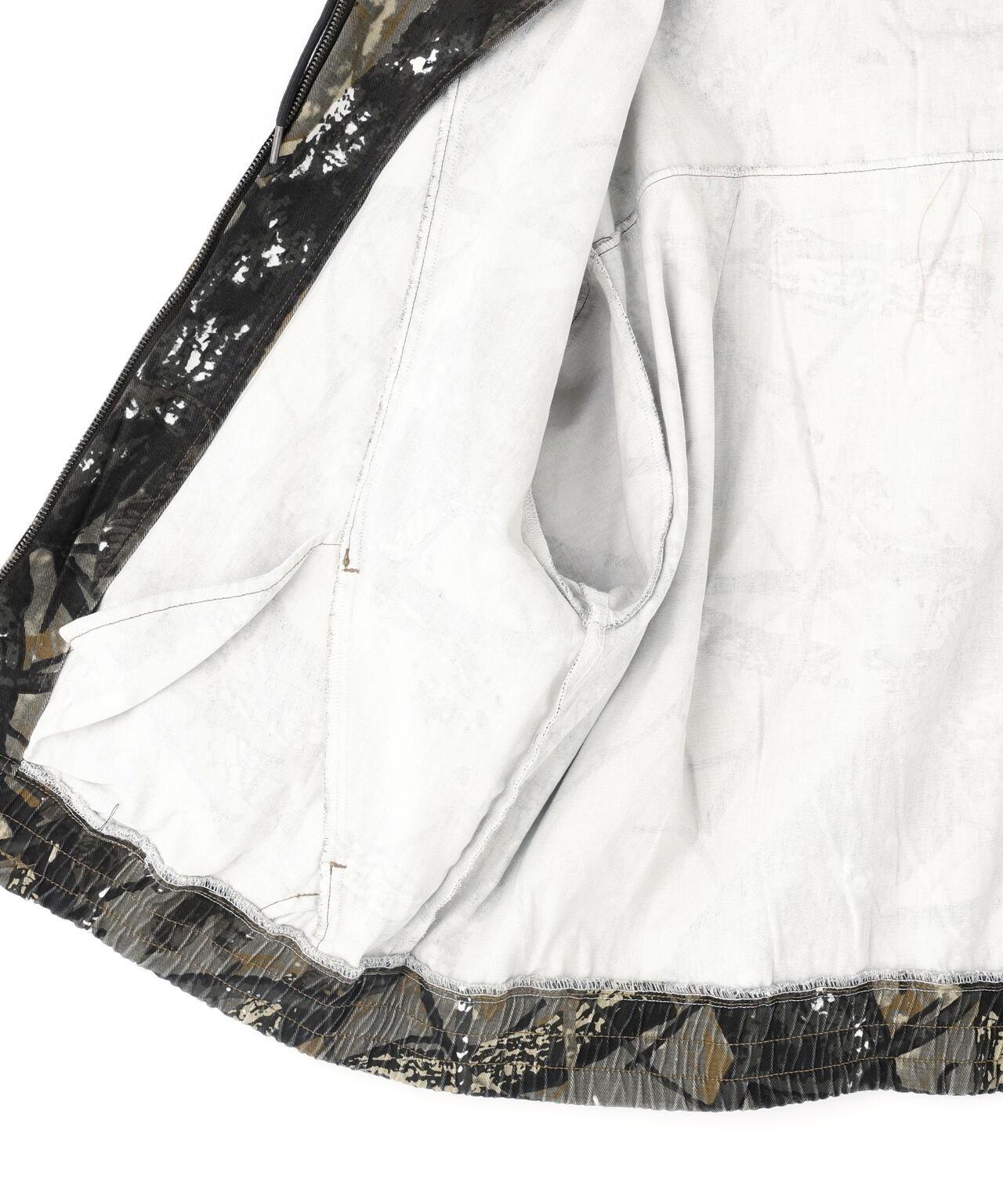 【&DEPOT限定】DankeSchon/DankeSchon/斜紋拉鍊連帽衛衣