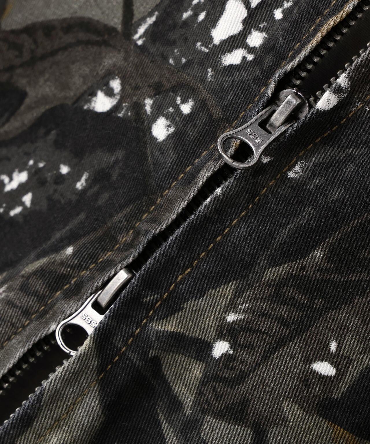 【&DEPOT限定】DankeSchon/DankeSchon/斜紋拉鍊連帽衛衣