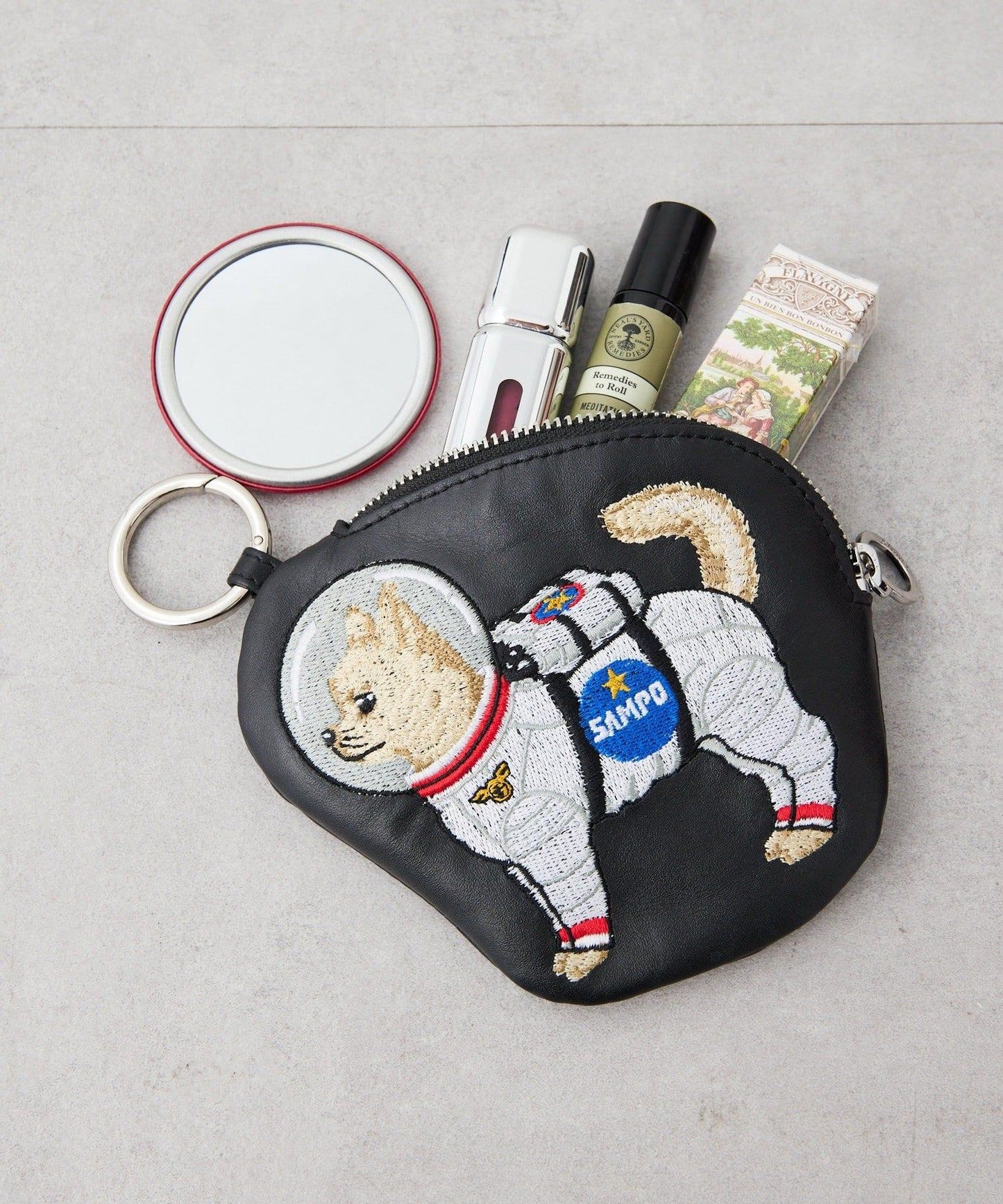 《本革》sampo×ear聯名 太空馬桶造型真皮收納盒/包包掛飾