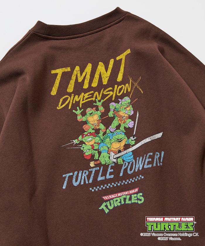 TEENAGE MUTANT NINJA TURTLES/忍者神龜 特別款寬鬆版型背部印花圓領衛衣