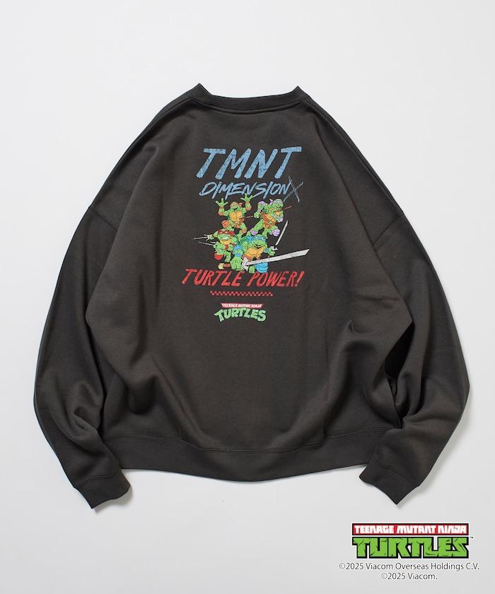 TEENAGE MUTANT NINJA TURTLES/忍者神龜 特別款寬鬆版型背部印花圓領衛衣