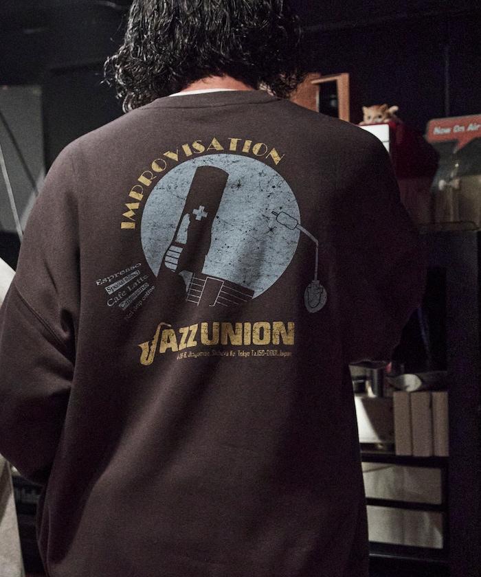 JAZZ UNION×FREAK'S STORE/ジャズユニオン 特別款 寬鬆版型 背部印花 圓領衛衣【限量】