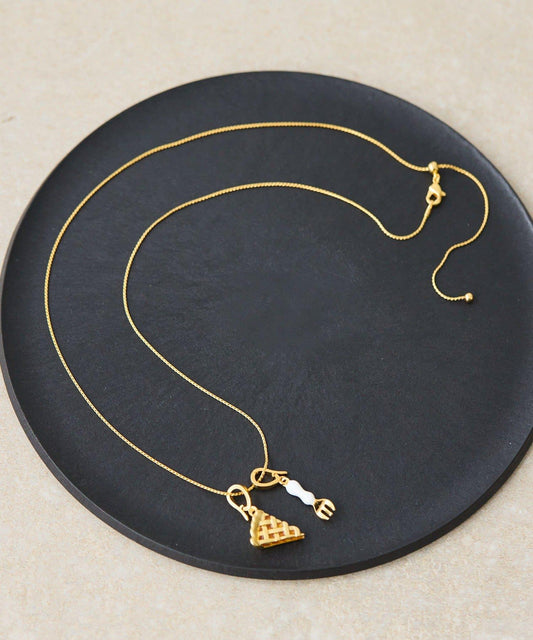 《&部分門店限定》酥脆蘋果派項鍊