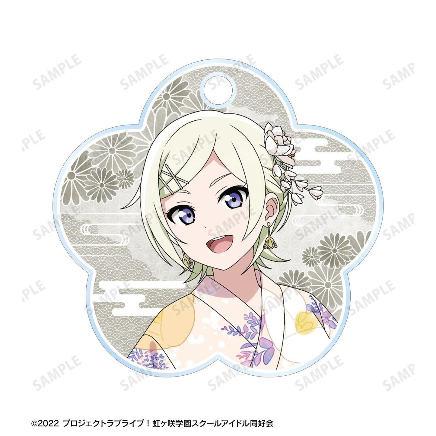 LoveLive!虹咲學園學園偶像同好會_新繪製 米婭·泰勒 廟會ver. 雙聯金屬絲亞克力鑰匙扣