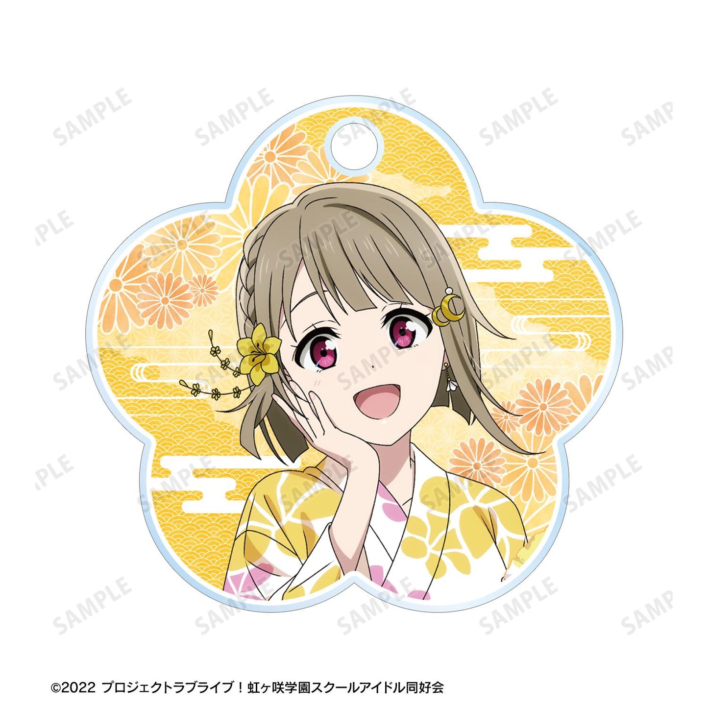 LoveLive! 虹咲學園學園偶像同好會_新繪中須霞廟會ver. 雙連線亞克力鑰匙扣