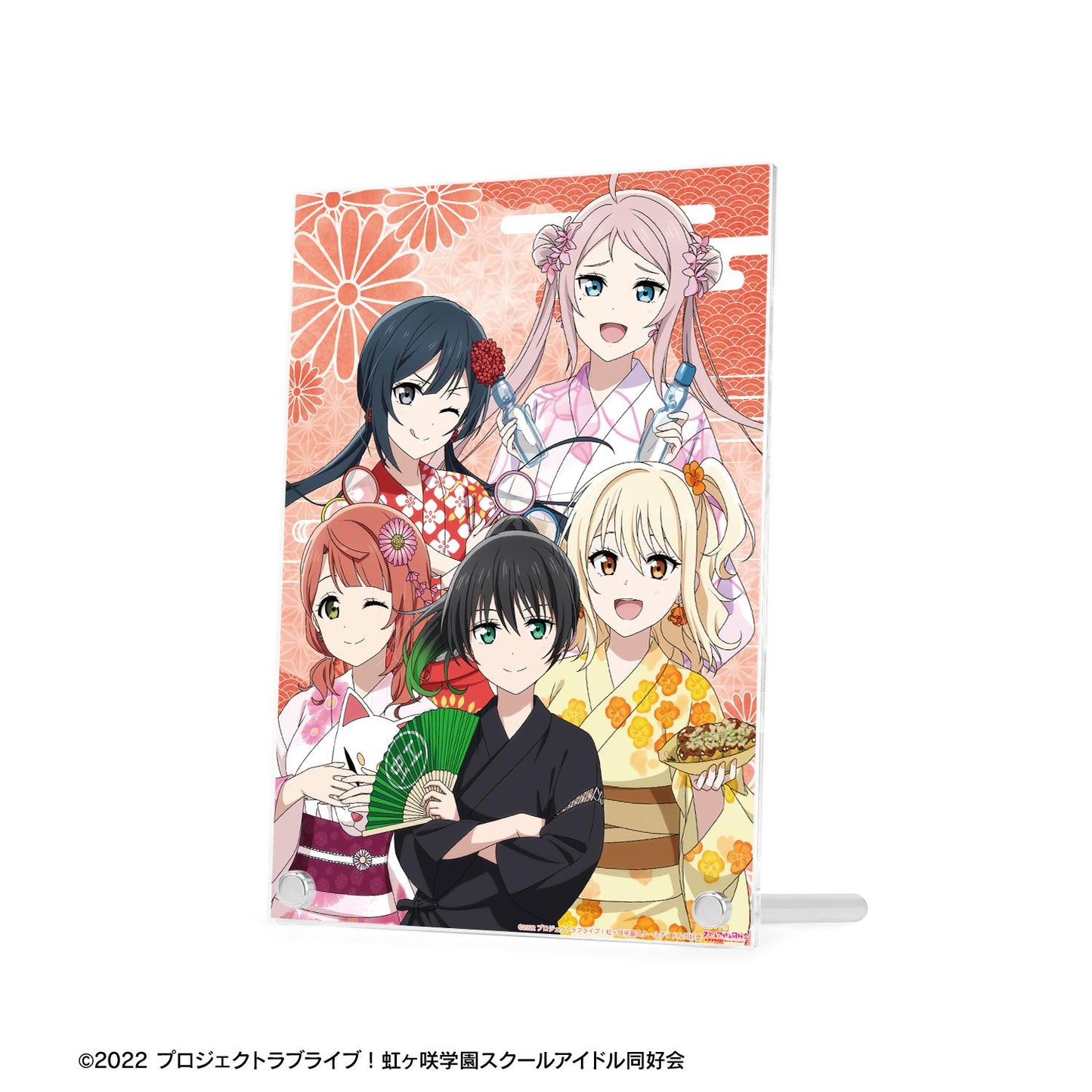 LoveLive! 虹咲學園學園偶像同好會 繪製版 2年級生 緣日ver. A5亞克力板