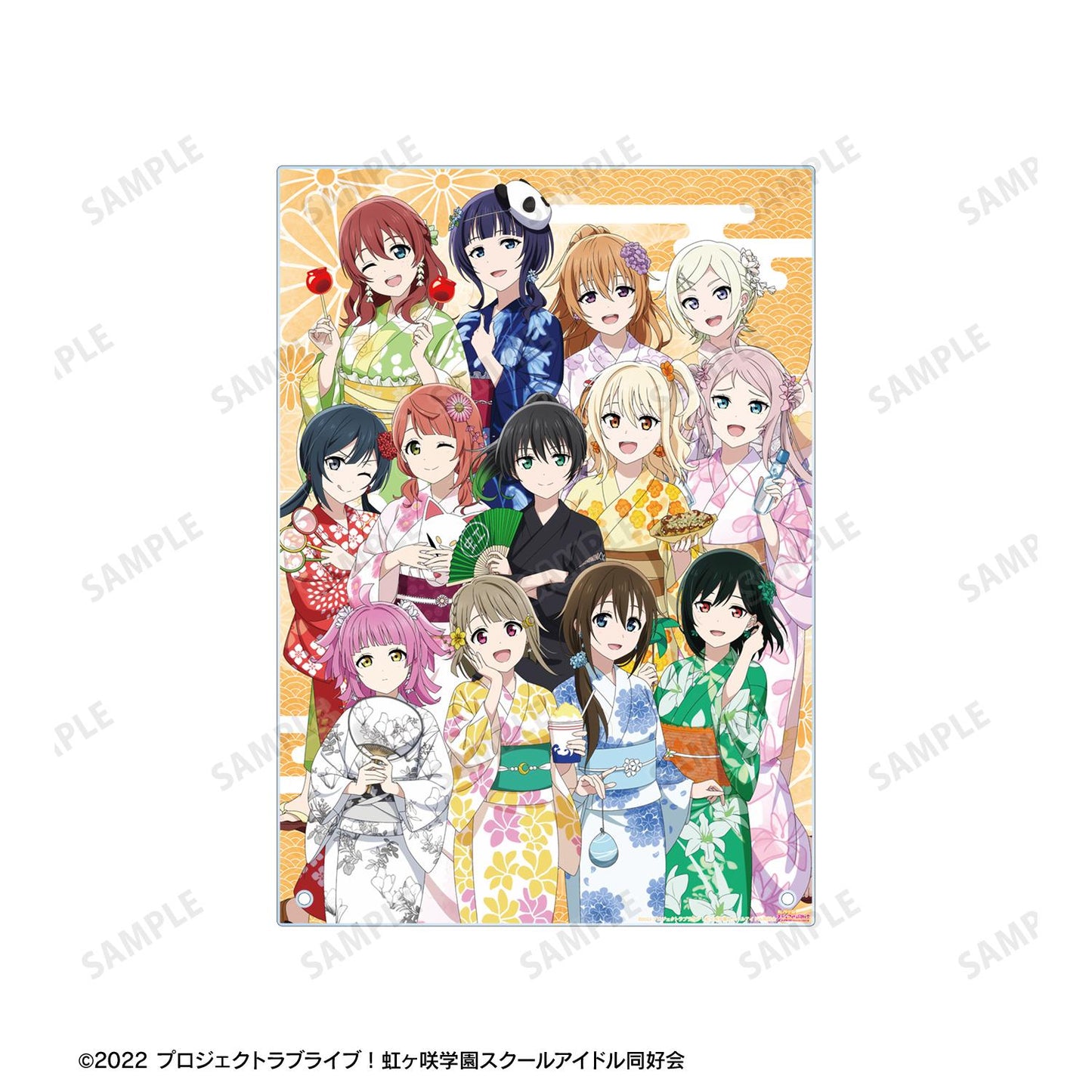 LoveLive!虹咲學園學園偶像同好會_新繪 集合 廟會ver. A4亞克力板