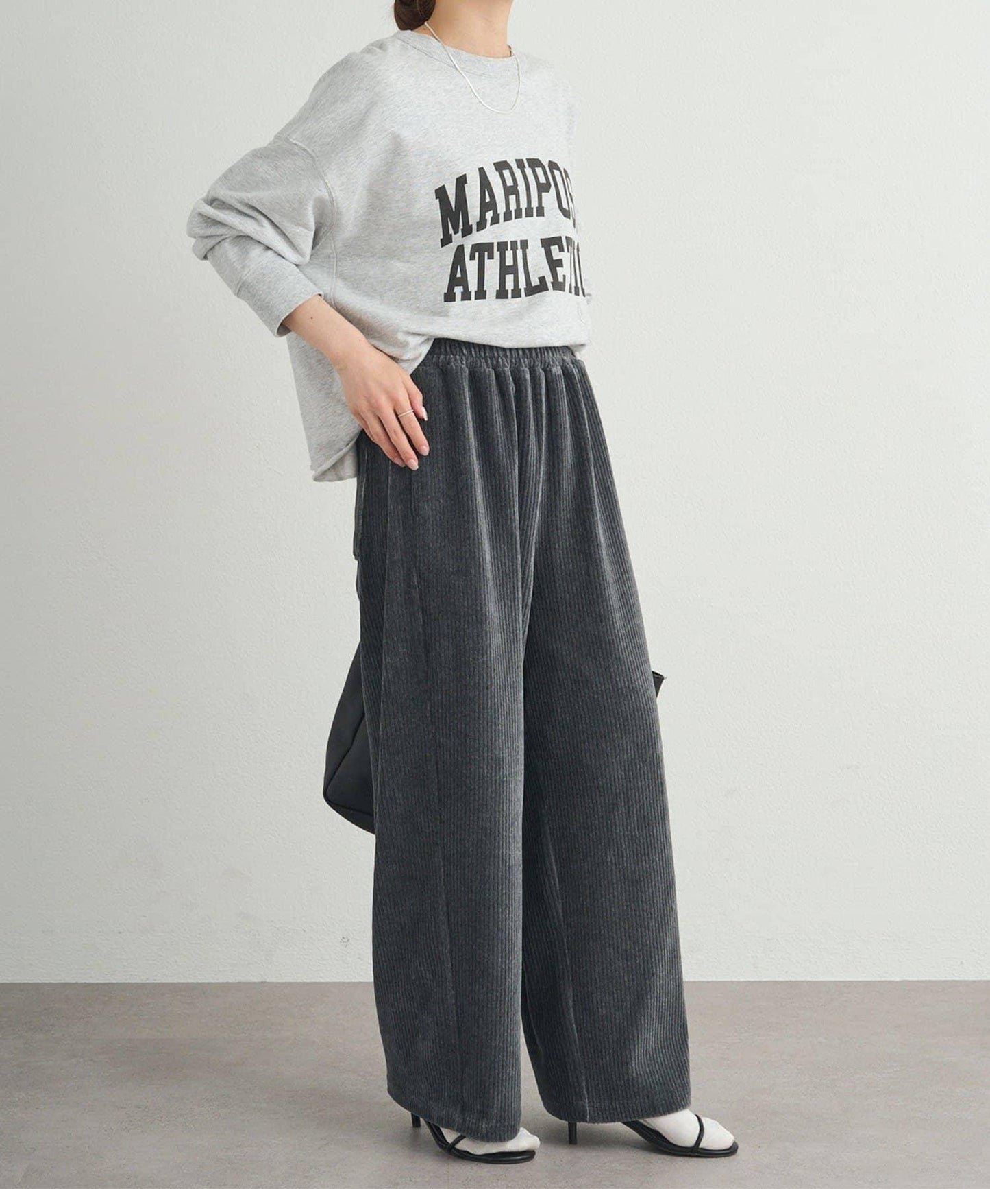 彈力燈芯絨休閒褲