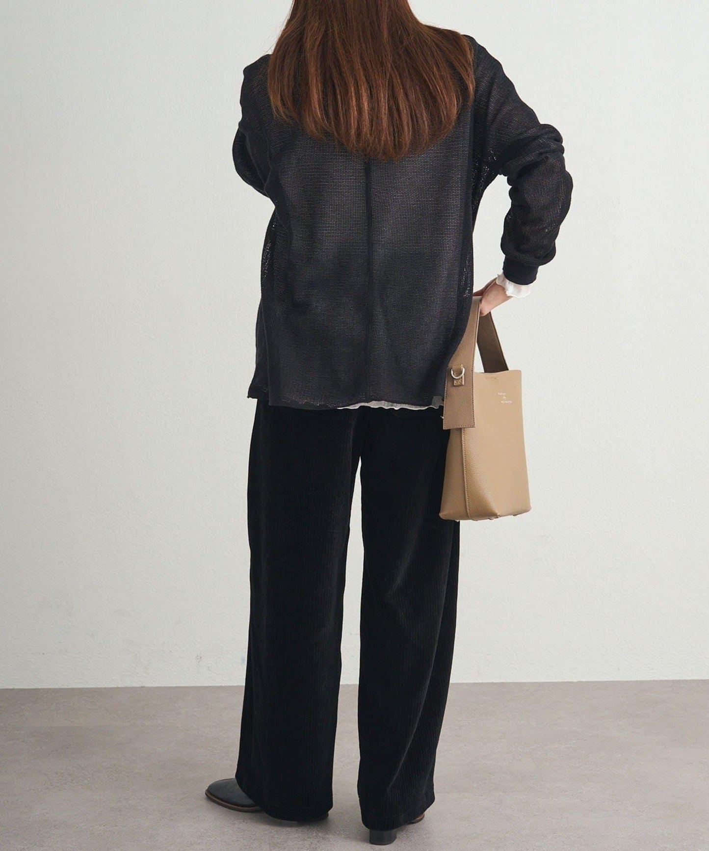 彈力燈芯絨休閒褲