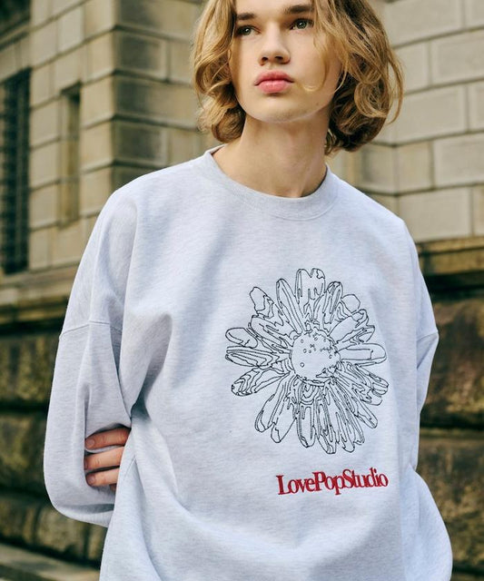 LOVE POP STUDIO 花卉刺繡衛衣