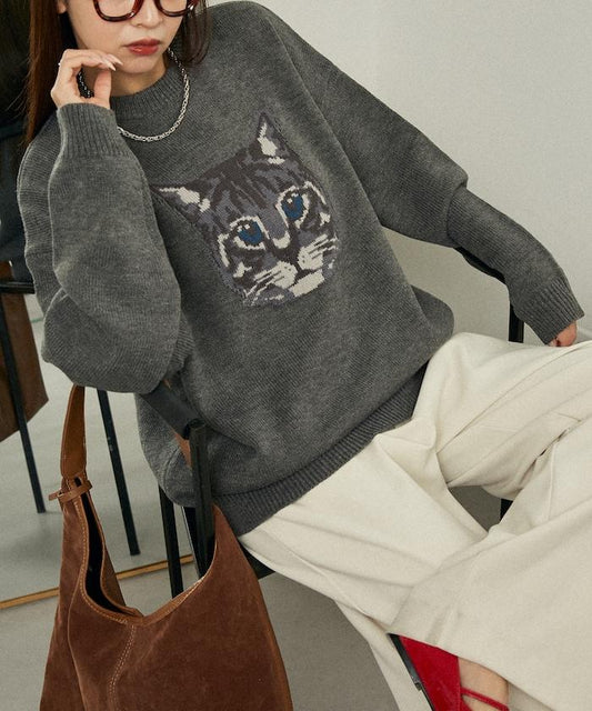 多款貓咪圖案針織衫