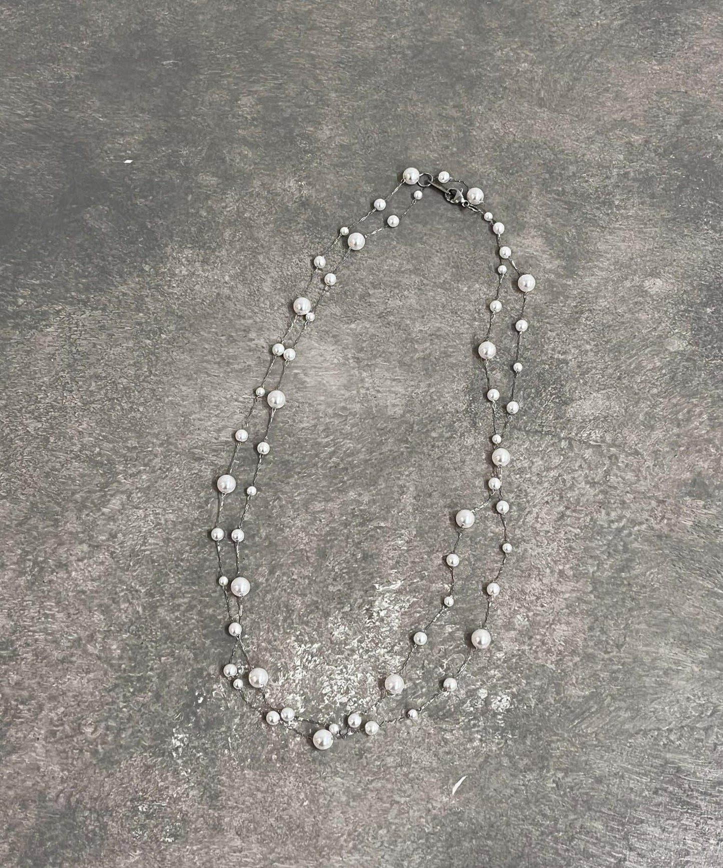 珍珠長款鏈條項鍊