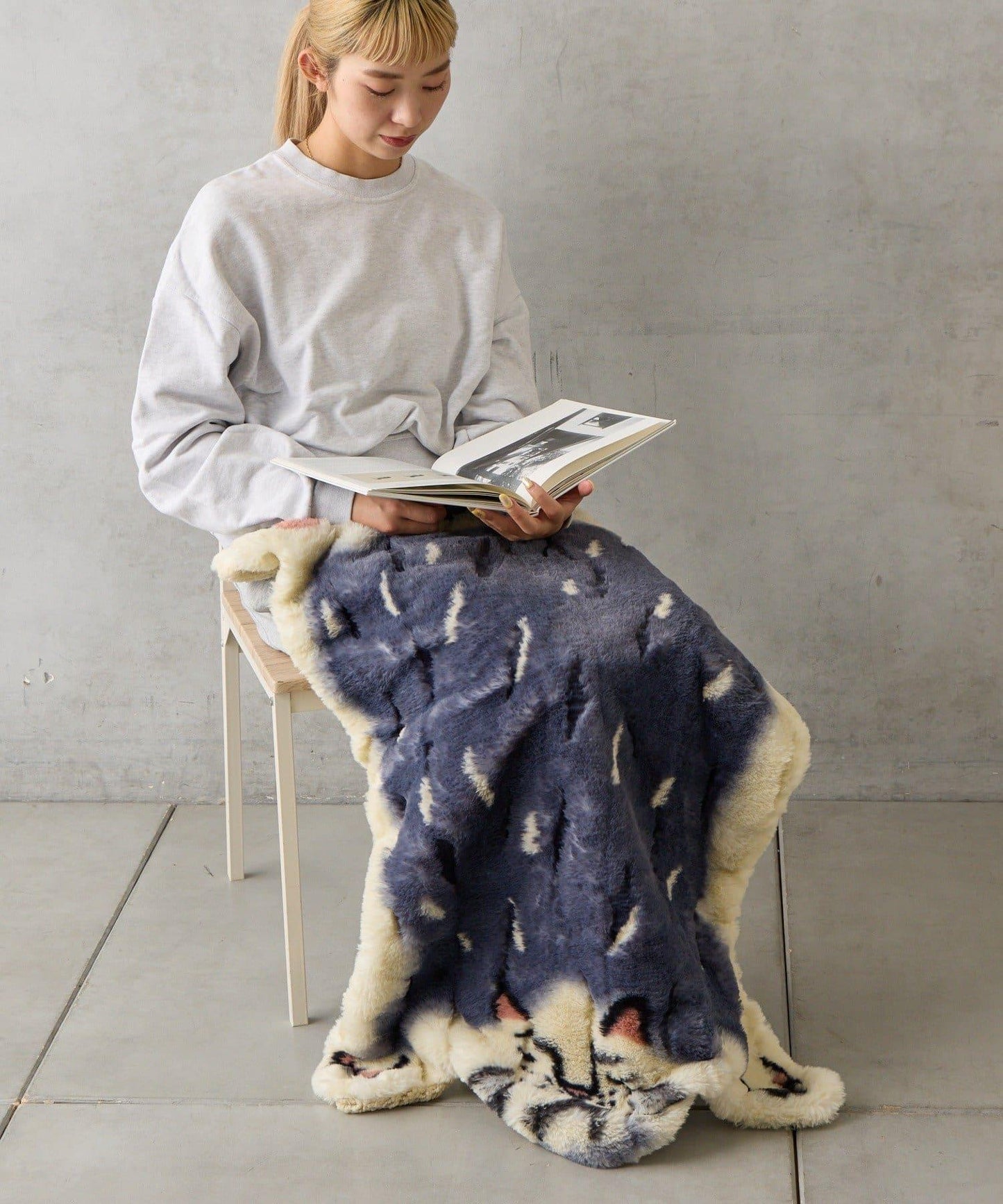 鼯鼠造型剪裁毛毯