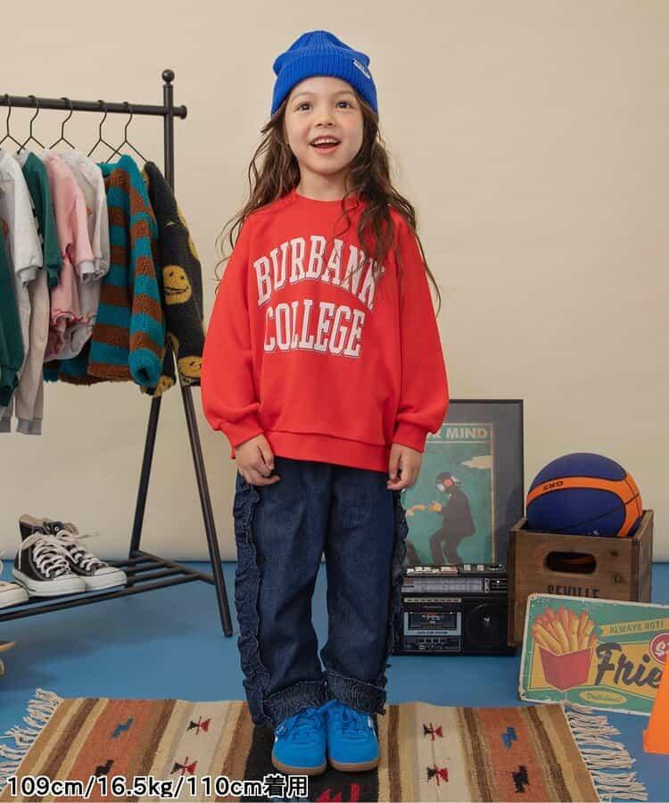 荷葉邊牛仔長褲 10分丈