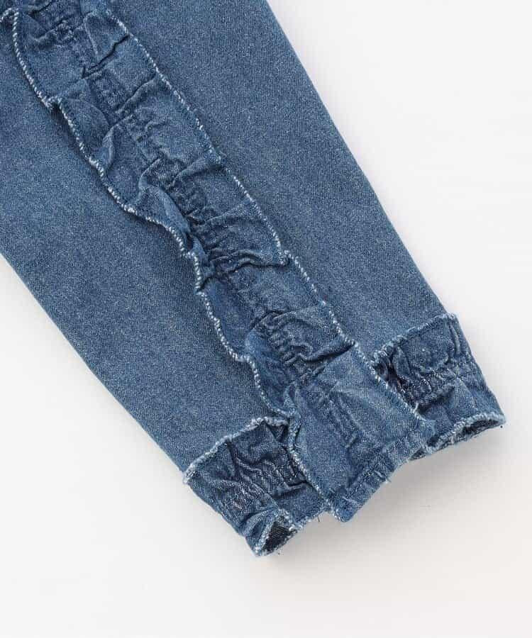 荷葉邊牛仔長褲 10分丈