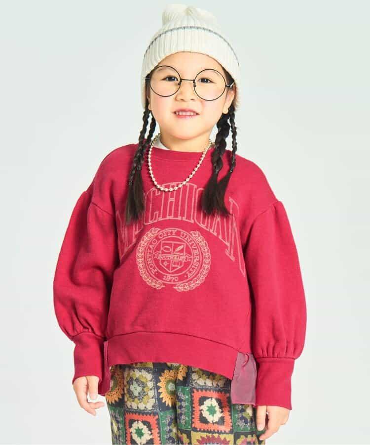Girls 學院風不對稱衛衣