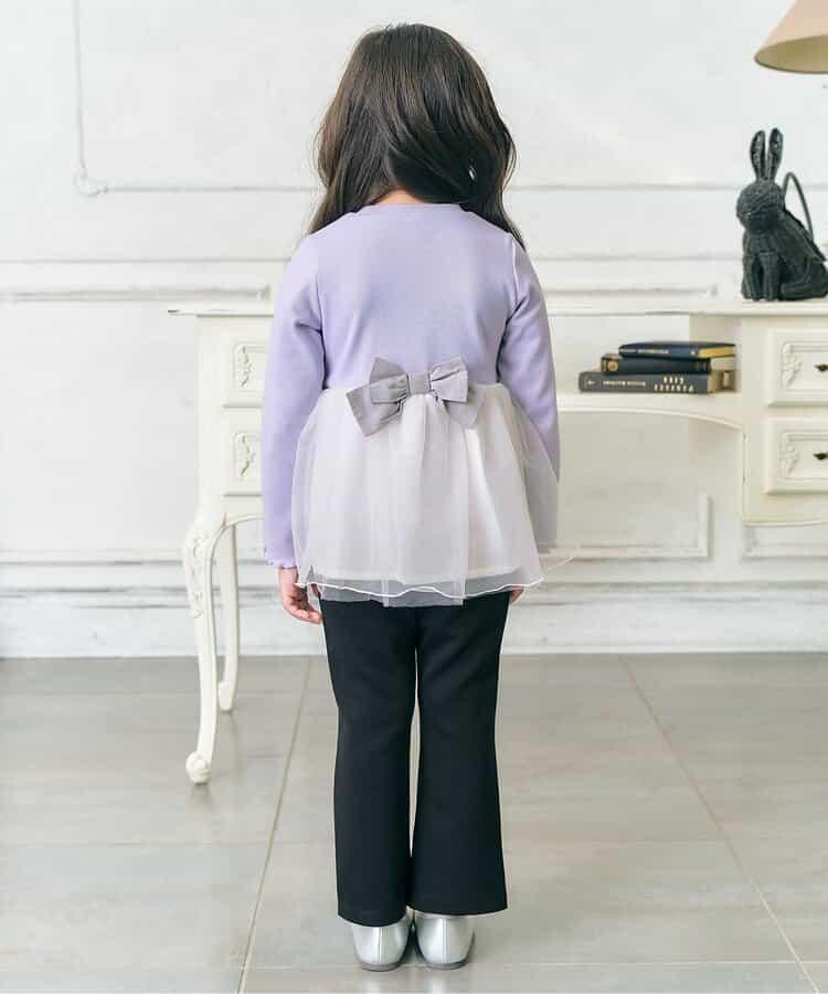 貓元素網紗拼接上衣