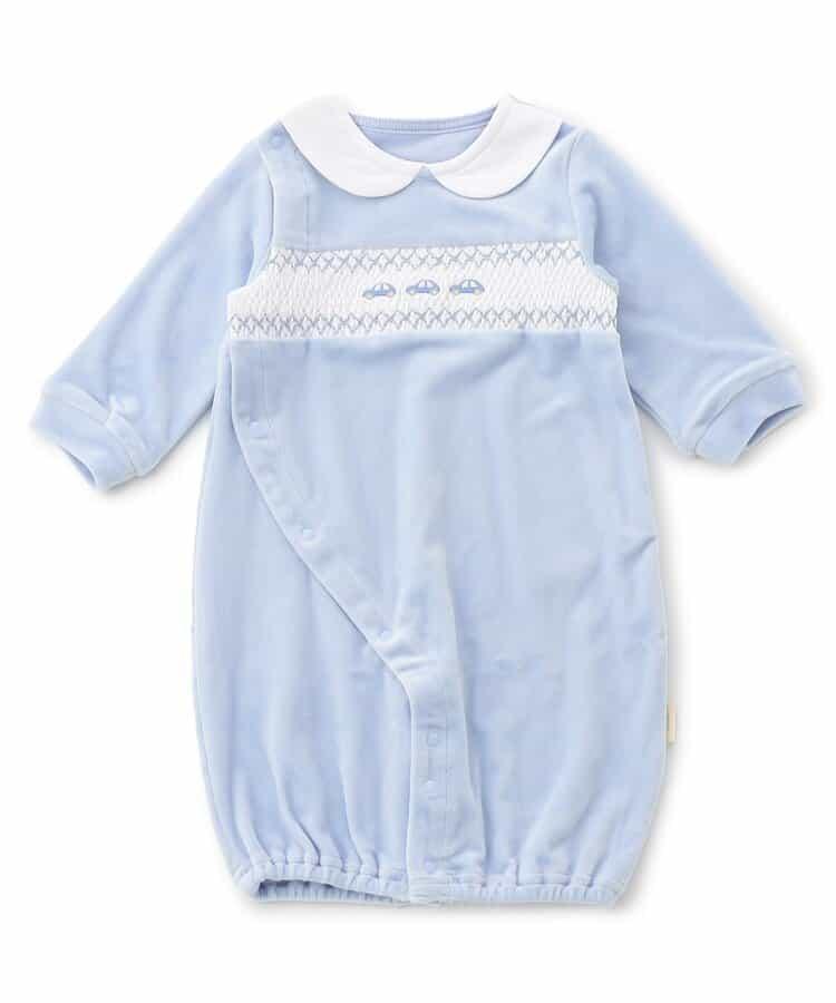 煙燻刺繡天鵝絨兩用連體衣