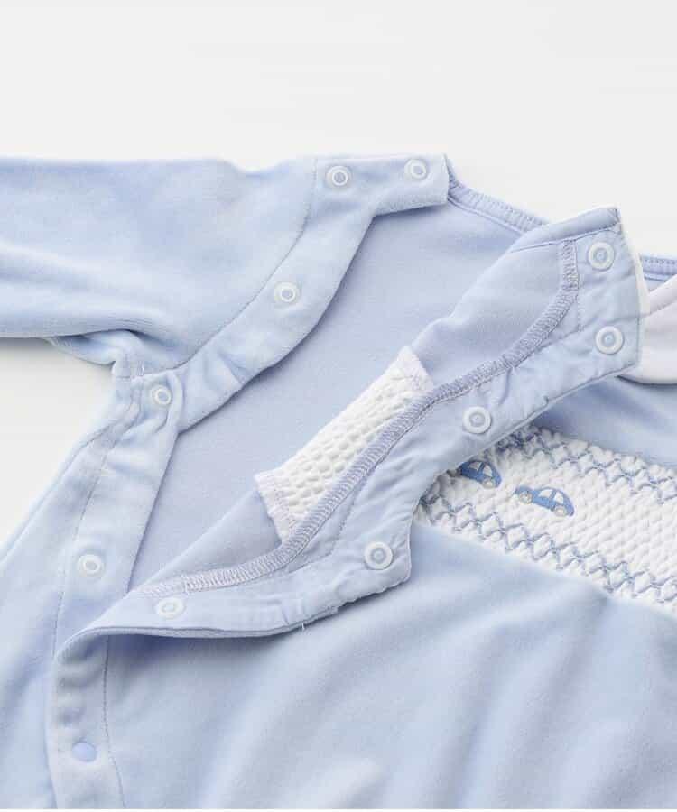 煙燻刺繡天鵝絨兩用連體衣