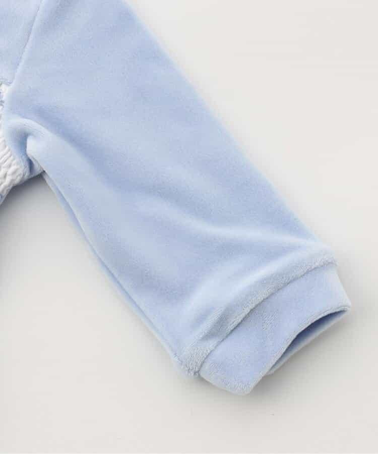 煙燻刺繡天鵝絨兩用連體衣